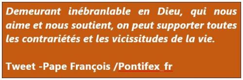 Tweet -Pape François /Pontifex_fr