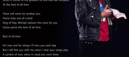 LES PAROLES DE BEST OF ALL TIME 