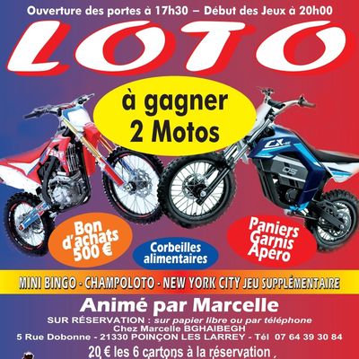 L'association LB 449 MX  organise un super loto le samedi 8 novembre ...