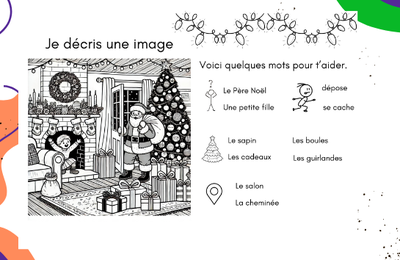 Production d'écrits sur Noël pour les élèves de CP et CE1 