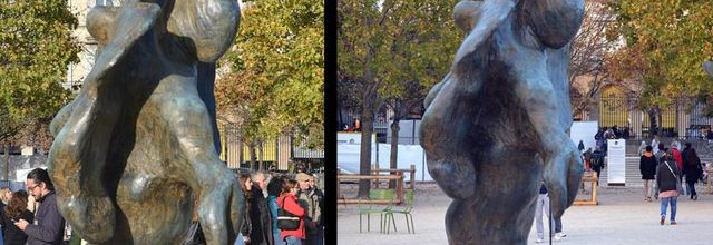 Jardin des Tuileries : FIAC 2017 : "Sans titre" de Erik Dietman (2002)