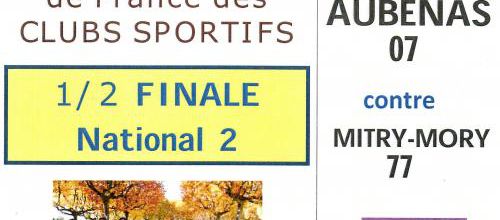 Championnat de France des clubs sportifs : ESB DES VALLEES 1/2 FINALE