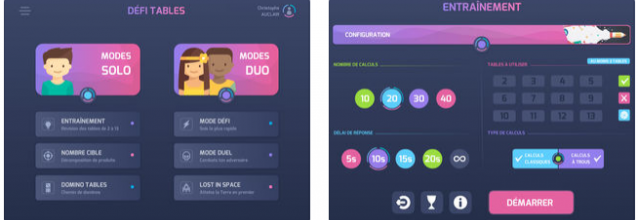 Défi Tables : Apprendre les tables de multiplication sur tablette (IOS : Android)