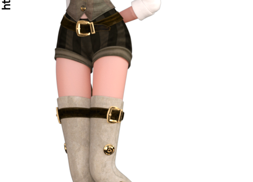 Tube de fille Steampunk Toon (image)