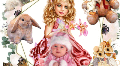 ENFANTS ANIMAUX PELUCHES