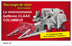 La Moissonneuse batteuse CLAAS COLOMBUS - Hors-série