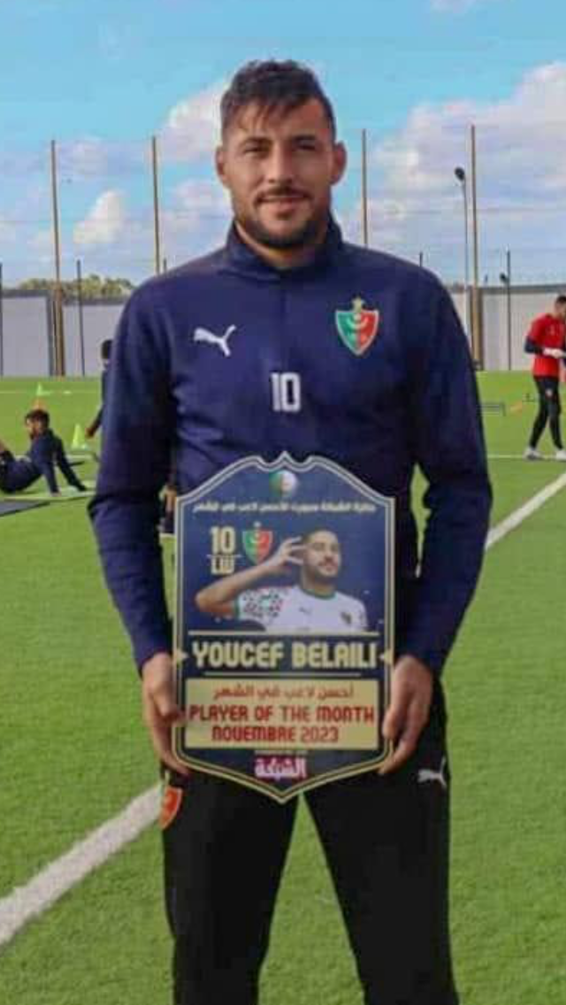 Belaili Youcef Meilleur Joueur du Mois de Novembre 