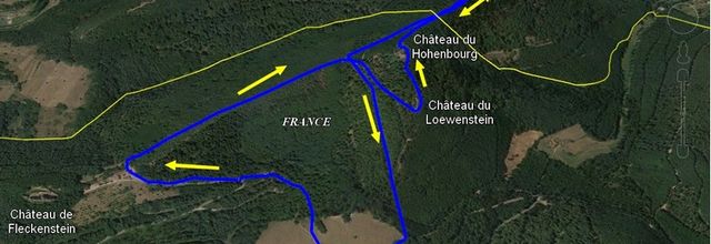 Randonnée des quatre châteaux : le château de Loewenstein