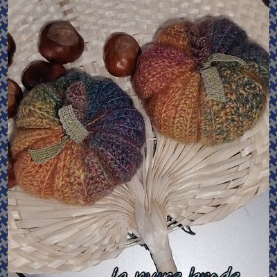citrouilles au crochet ,,, napperons 