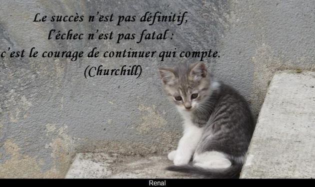 Le courage...