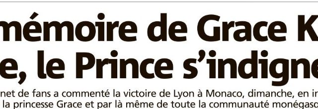 La mémoire de la Princesse Grace insultée