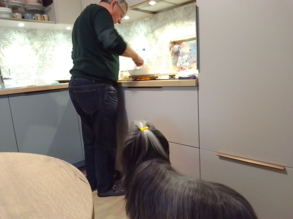 diaporama * Tavia la gourmande - photos du 25.10.2025 " Juste un p'tit bout STP pôpa" !! lol