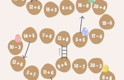 Jeu de calculs de Pâques