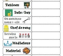 Tableau de services