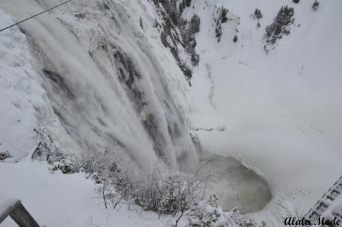 Les chutes Montmorency et l'île d'Orléans