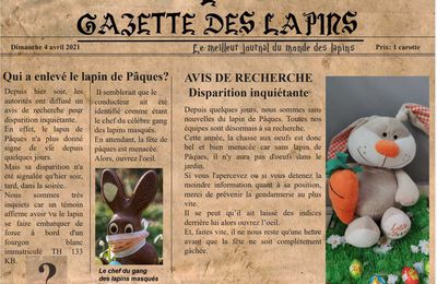 Qui a enlevé le lapin de Pâques ? Un escape game maison