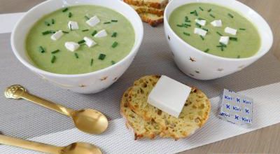 Velouté de courgettes au Kiri