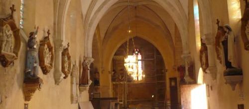 Travaux dans l'église...