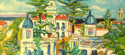 Residence Mouhoub (Bologhine ex St eugène) .Peinture à l'huile .