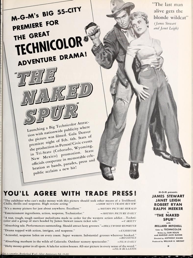 the naked spur box office usa 1953