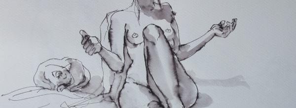 Mercredi - Mon modèle préféré, et le chat.