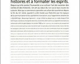 La dérive du storytelling en économie 