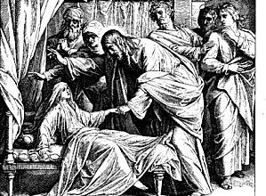 Flash texte la ''perle du jour'' Jésus guérit une femme hémorroïsse et ressuscite la fille d’un chef. - Suzanne