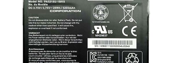 Batteria per Toshiba PA5218U-1BRS Series - PA5218U-1BRS (5200mAh/20WH) batteria di ricambio