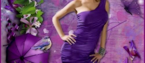  Tout en mauve .