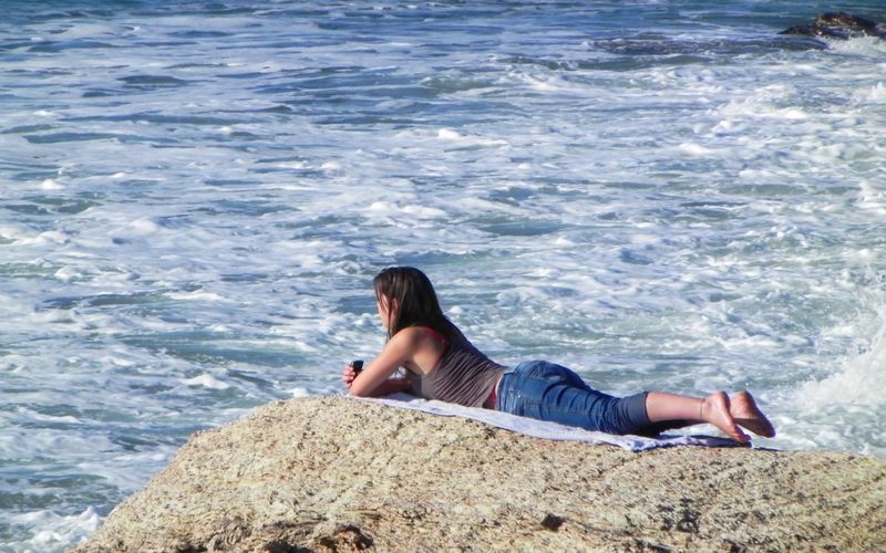 une fille qui aime la mer ...