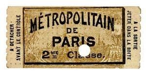 Petite histoire du ticket de métro parisien