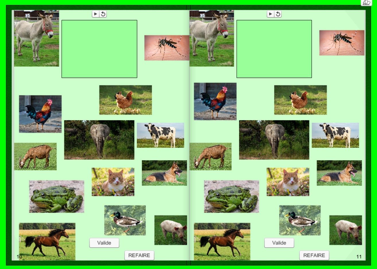 maternelle Didapages animaux cris TICE