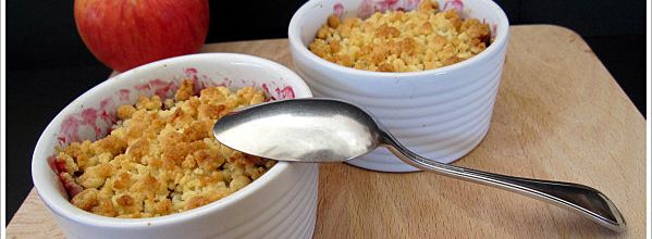 Crumble Amande - Framboises - Pommes