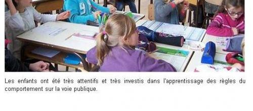 OUEST FRANCE - 27/05/2013 - Trente et un élèves passent leur permis piéton