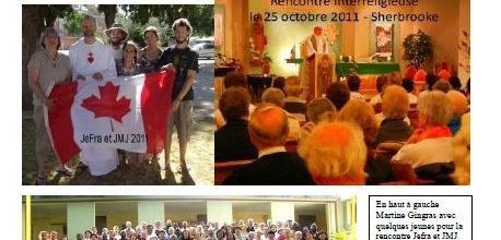 Lettre fraternelle de décembre 2011