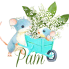 signature animee, 1ermai, muguet