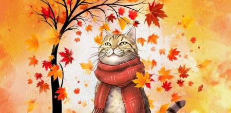 Chat d'automne