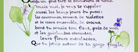 "Quelqu'un plus tard se souviendra de nous"