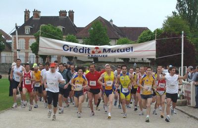 Une course pédestre dans les rues de Châtillon sur Seine....