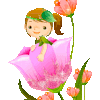 Fille fleurs - réception -