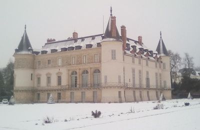 Rambouillet sous la neige : Le château