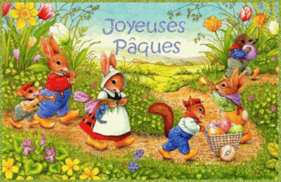 Une bordure de cloches pour décoration de Pâques