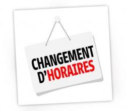 Bébé Gym : changement d'horaire 