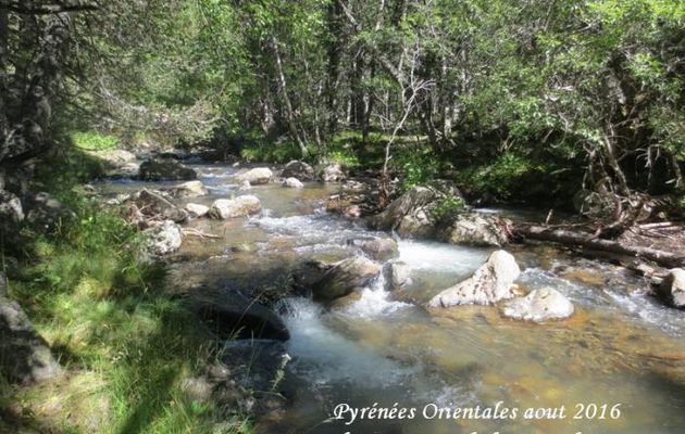 Pyrénées Orientales aout 2016 Lac du Passet sur le barrage du Passet