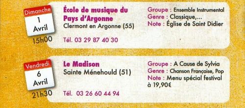 FESTIVAL LES BARS BARS 31 MARS/28 AVRIL