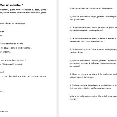 Moi, un monstre ?