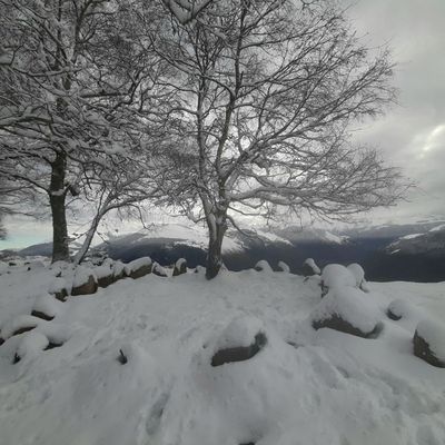 Circuit sur neige lous Couraus volcans de sable du Benou 