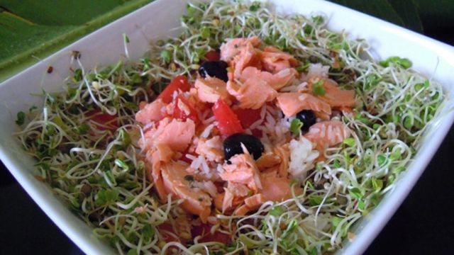 Salade de riz de la mer
