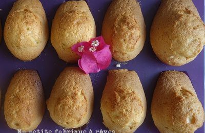 Madeleines sans protéines de lait de vache (PLV) à la fleur d'oranger