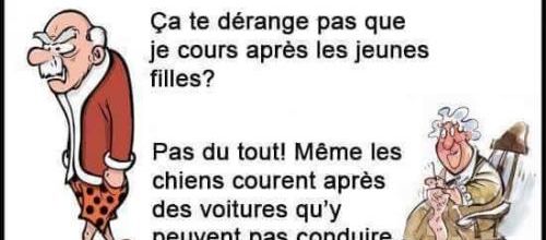 Un vieil homme demande à sa femme